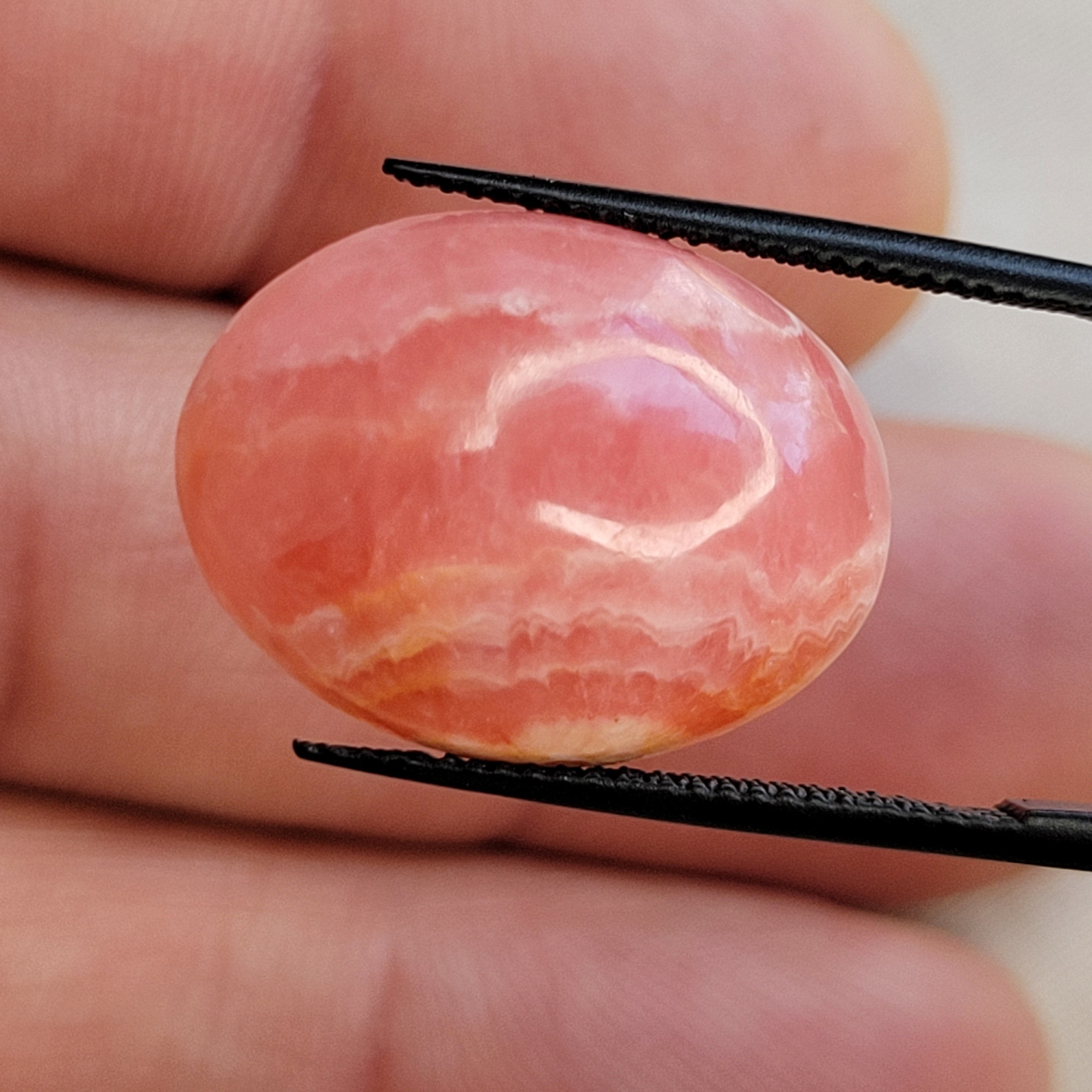 15.66ct Rhodochrosite cabochon