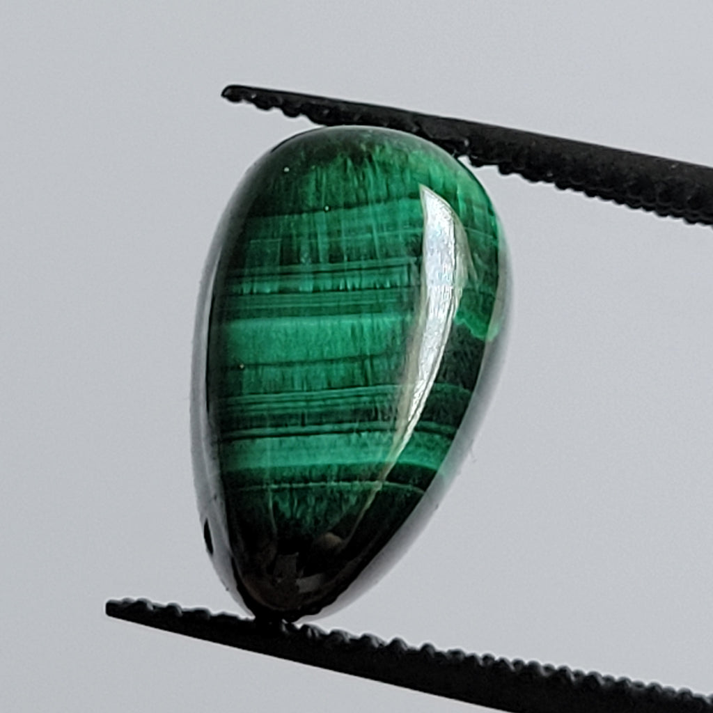 8.15ct Chatoyant Malachite cabochon