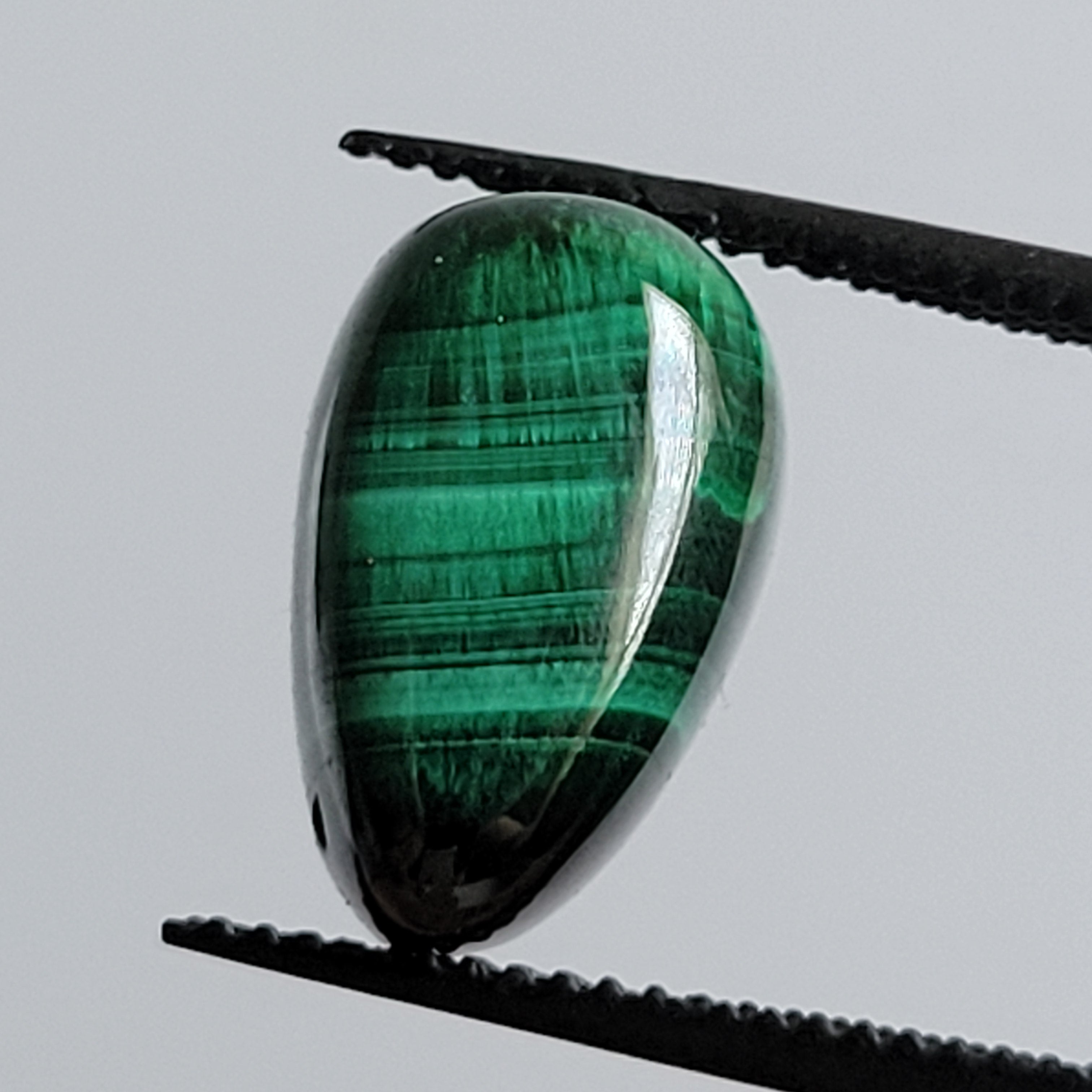 8.15ct Chatoyant Malachite cabochon