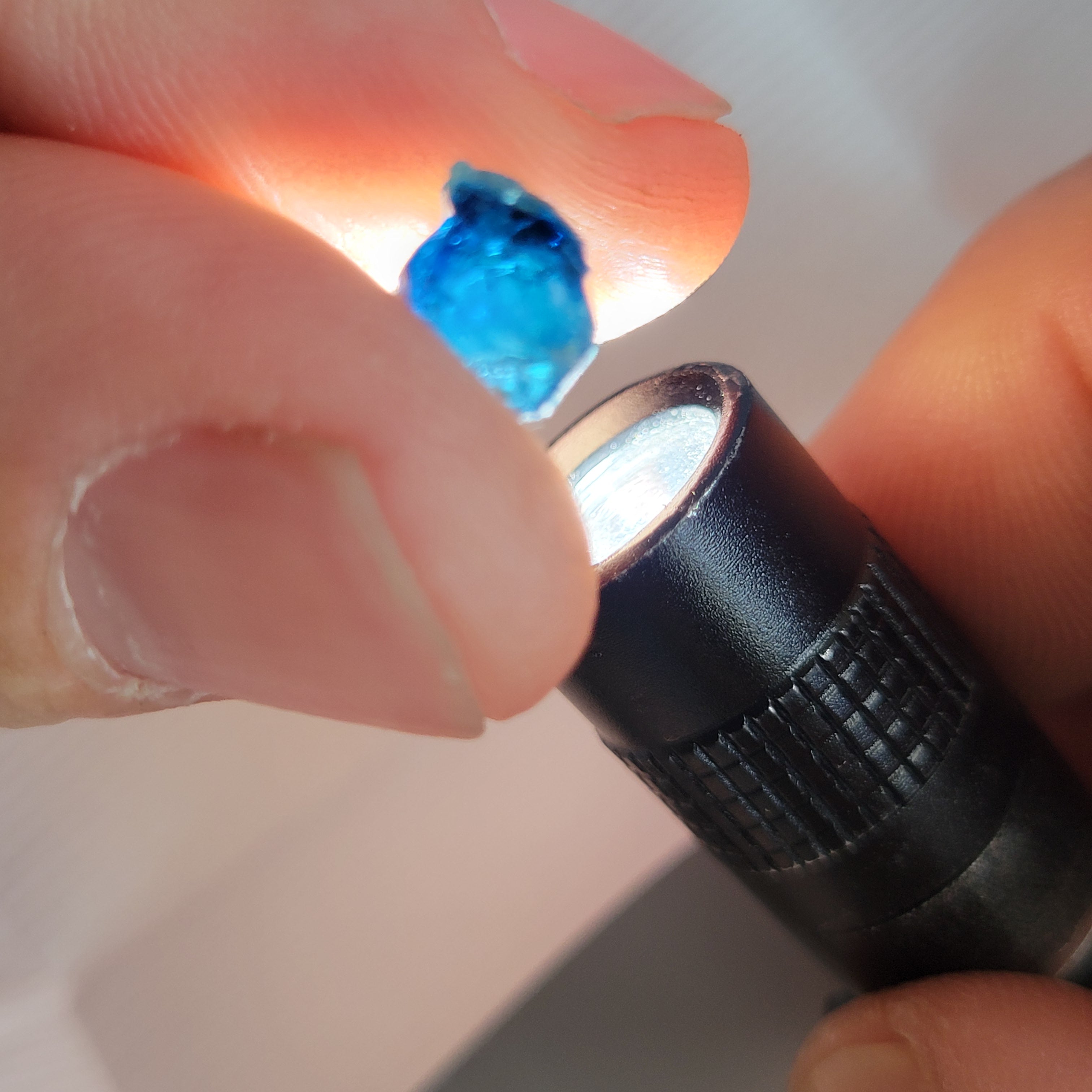 Blue  Tourmaline Facet Rough 39.93tcw
