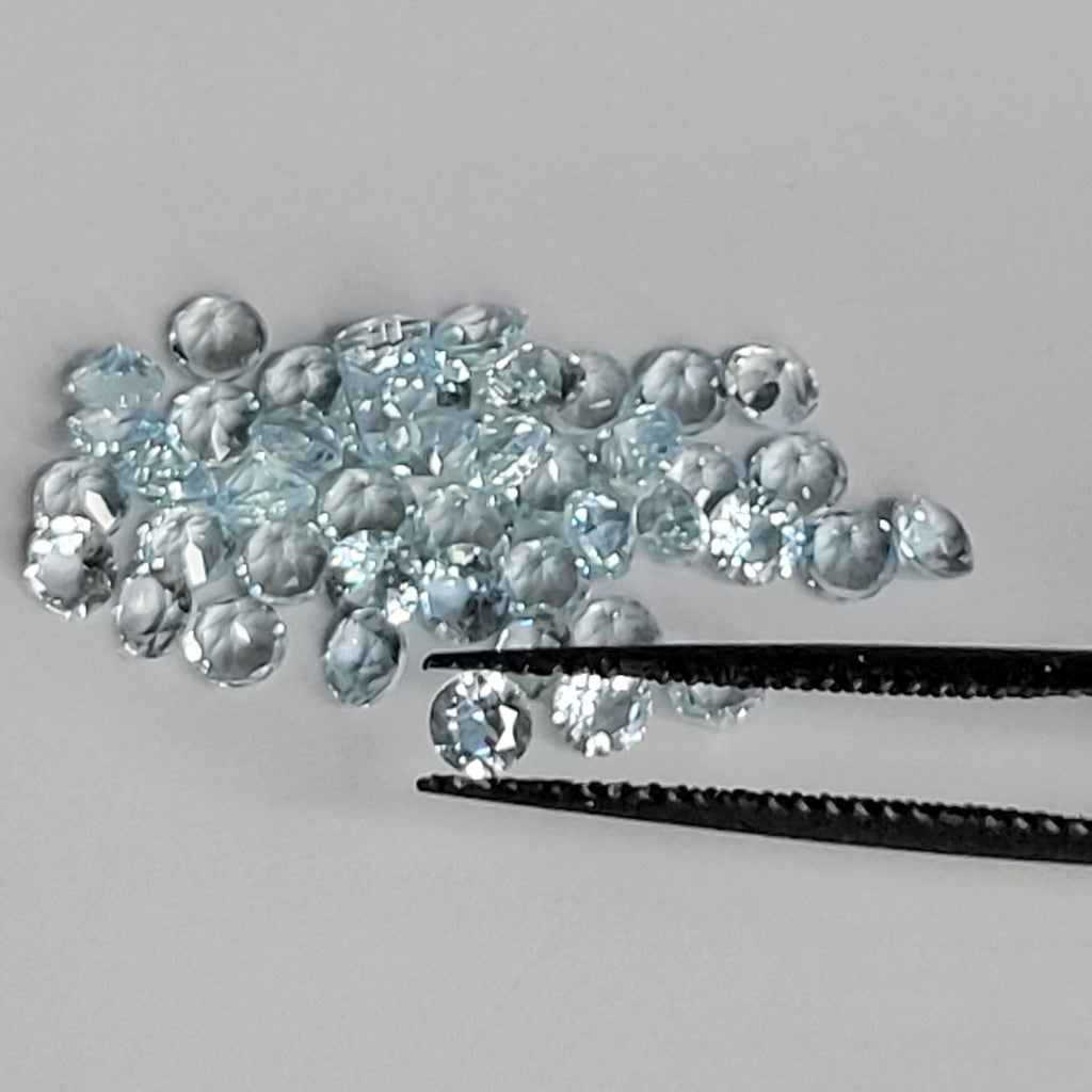 (45) 3mm round Topaz parcel