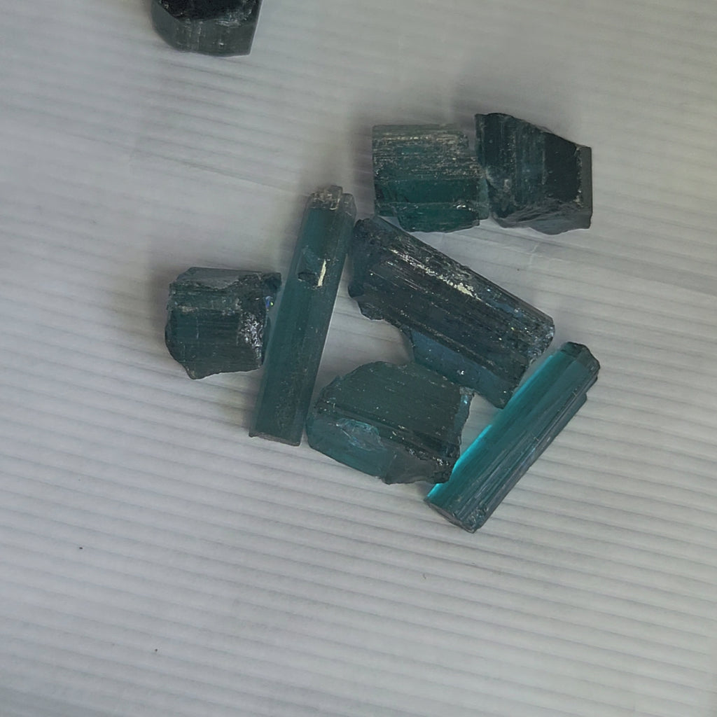 Blue  Tourmaline Facet Rough 39.93tcw