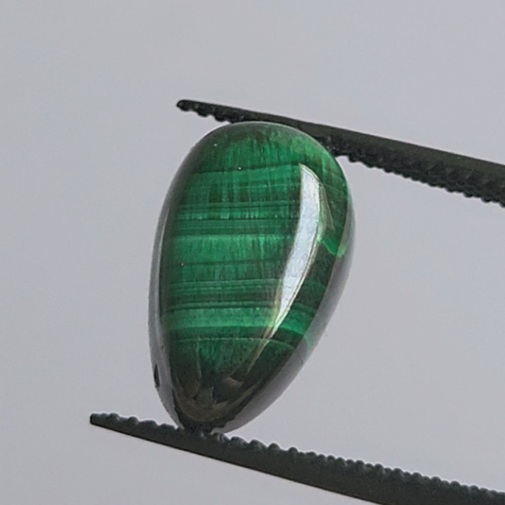 8.15ct Chatoyant Malachite cabochon